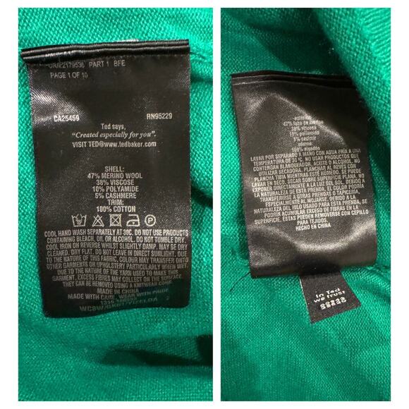 TED BAKER Yizelda Lace Shoulder Sweater Size 2 - Picture 5 of 7